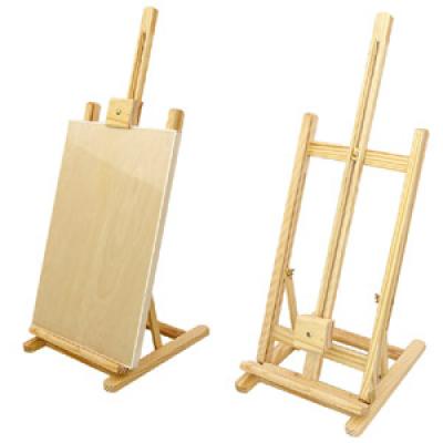 HJ-95 MinghuaDesktop Display Stand Artist Canvas Easel, Pine Wooden Slender Table Tripod Children's Picture Frame Painting Ease