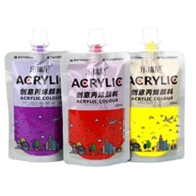 002 Lareine 37colors 100ml non-toxic acrylic paint  for children and kids 