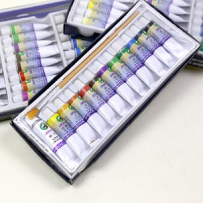 7312 Marie's 12colors High Quality 12ml Gouache Paint Tube Set for Canvas Painting