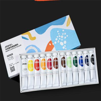 A-812/A-818/A-824/A-836 Marie's Premium pigment acrylic paint set 12ml 12/18/24/36 Colors for artists 