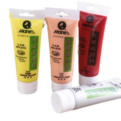 815 Maries 75ml Non-toxic DIY Waterproof Acrylic painting Color Canvas paint for Wholesale
