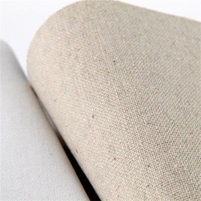 Good Quality Mixed Linen Artist Painting Primed Canvas Roll Printed Dew Retting Linen 