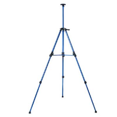Art supplier Blue color Big Handle Operated Aluminum Tripod Easel for Wedding and sketching