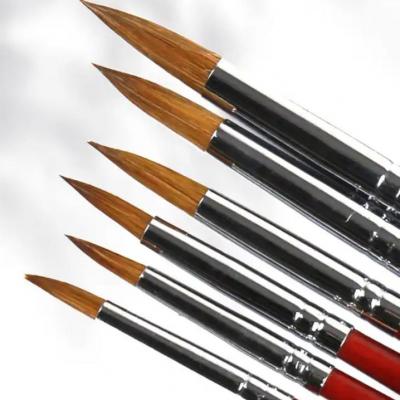 Hot Sale 6 Pieces Detail Fine Tip Paint Brushes Set Miniature Detail Paint Brush Set for Art Painting