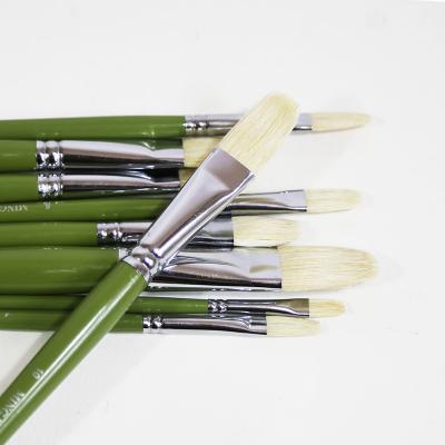 Hot Sell Bristle Artist Paint Brush 6pcs Oil Paint Acrylic Paint Brush Set 