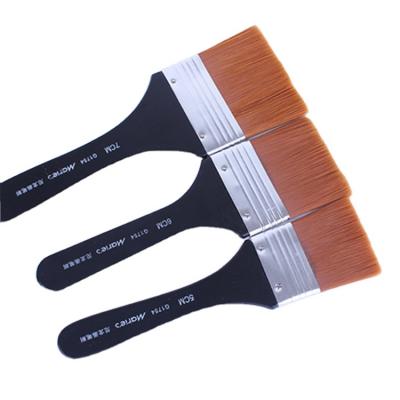 Maries Orange Artist Paint Brush Set Nylon Hair Watercolor Acrylic Oil Painting Brushes Drawing Art Supplies