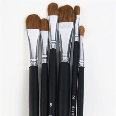 Pure Weasel Hair artist brush 6 pcs set paint brushes set